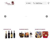 Tablet Screenshot of pompeigiftbaskets.com